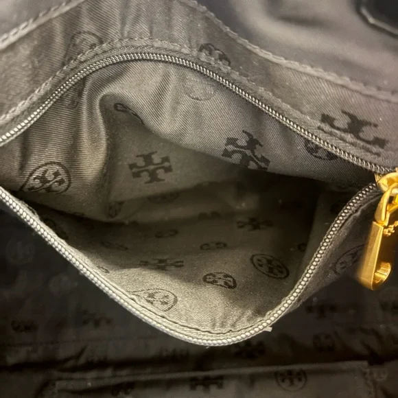 Tory Burch Ella Black Nylon Tote - Picture 8 of 9